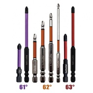 Magnetic Cross 1/4'' Hex Alloy Steel HRC61 Degree Hardness Multipurpose