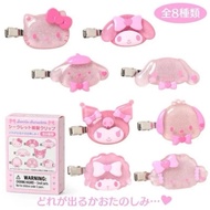 GrapesiamSQ1 กล่องสุ่ม กิ๊บสุ่ม กิ๊บติดผม Sanrio Sakura Hairclip 2025 Mystery Box 8 แบบ