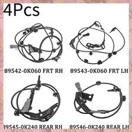 (NVIS) 4 PCS Front Rear Right Left ABS Speed Sensor 89542-0K060 89543-0K061 89545-0K240 89546-0K240 