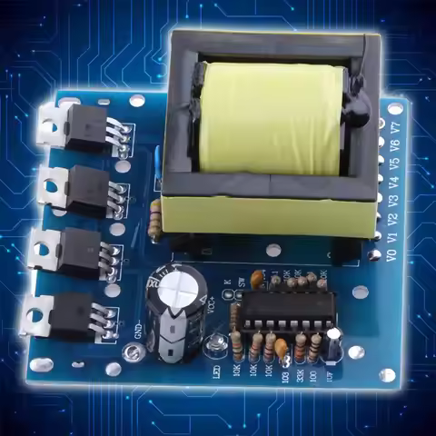 500W Pure Sine Wave Inverter DC-12V-24V To AC-180V-220V-380V Household Battery Inverter Multi-functi