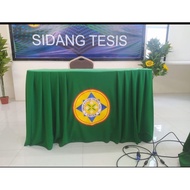Portable embroidered table cover 120x60x75