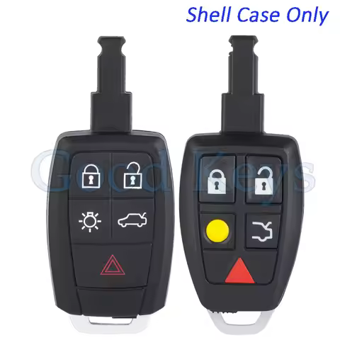 KEYECU Remote Key Shell Case Fob Cover for Volvo C30 C70 S40 V50 XC90 V70 S60 V40 for KR55WK49259 LT