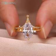 4.5CT Real Moissanite Ring 925 Sterling Silver Oval Cut Diamonds Engagement Women Ring Sets Jewelry 