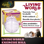Living World Exercise Ball - Small/Medium/Large  / Hamster / Guinea Pig / Chinchilla / Ferret / Smal