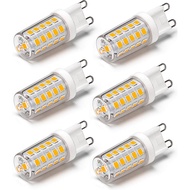 6 Pack G9 LED Bulb Dimmable 4W, Equivalent 30W-40W T4 Halogen Lamp, G9 LED No Flicker 3000K 120V ‎40