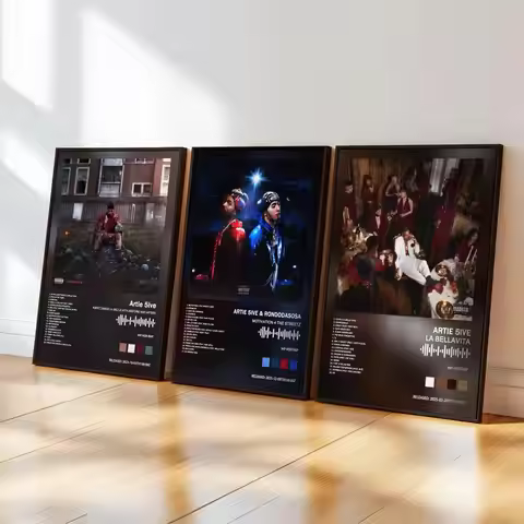 Artie 5ive Poster HD Album Art Sticky Wall Waterproof Home Living Room Bedroom Bar Aesthetic Decorat