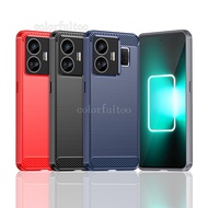Realme GT 3 Shockproof Casing For Realme GT3 GT Neo 5 Neo5 RealmeGT3 5G Carbon Fiber Soft TPU Bumper Silicone Phone Case Simple Matte Business Back Cover