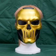 Delta Force Red Wolf Eroded Gold Rose Cosplay Mask Golden Skull Halloween Party Props