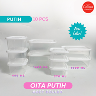 Toples Kulkas Frezeer Food Prep Set Bening Transparan Calista Rumoi 12 Pcs/Set Food Kontainer/ Food 