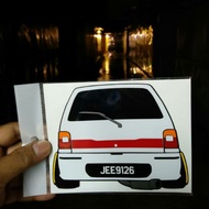 Stiker Gambar Kereta Perodua Kancil