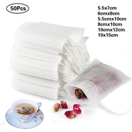 50pcs/Lot Tea Bags,Empty Scented Drawstring Pouch Bag,Non-woven Disposable Empty Tea Bag