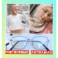 Kacamata Minus 6639 Photocromic Kotak Anti Radiasi | Kacamata Trendy