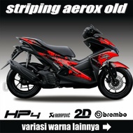 Old Aerox 155 Variation Striping Old Yamaha Aerox 155 Decal Sticker/