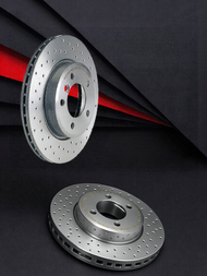 brembo | จานเบรคเจาะรูสำหรับ Mercedes-Benz C63 AMG W205