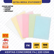 Concorde Paper F4 220 gr contents 100 sheets Concorde Paper/ F4 Certificate Paper/ Certificate Paper