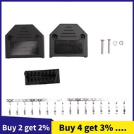 OBD2 OBD II 16 pin connector socket Diagnostic Tool Adapter OBD connector + Enclosures + Terminal + 