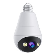 Jooan 1080P Wifi กล้องวงจรปิด IP กล้องหลอดไฟหลอดไฟ LED Light PTZ 360 องศา Home Security ไร้สาย Panoramic Home Security กล้องวงจรปิด Fisheye Two Way Audio Baby Monitor AutoTracking