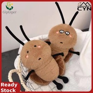 14/25cm Kawaii Cartoon Mini Cockroach Plush Doll with Brown Expression, Stuffed Animal for Boys and 