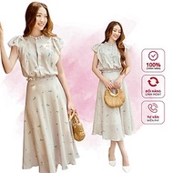 Set rời hoa nhí hot trend, áo dáng croptop, chân váy cạp chun tôn dáng, mua 1 được 2 - Peony - DAYLI