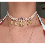 Lucilla Macrame Choker Necklace boho bohemian necklace