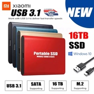 ☈ Xiaomi Flash Memory USB 3.1 SSD 1TB 2TB SSD Type C Hard Drive 500GB 8TB Portable 4TB 16TB External Hard Drive for Laptop Desktop