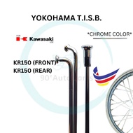 YOKOHAMA SPOKE RIM JEJARI RIM CHROME MOTOR KAWASAKI KR150 KR 150