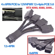 Power cable 4 8PIN to 16pin 12+4pin Card NVIDIA RXT4090, RXT4080, RXT3090, RXT3090Ti Power supply fo