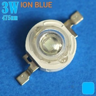 HPL 3W 475NM 480NM ION BLUE 60-70LM CHIP 45 MIL
