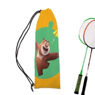 Bear Haunted Anime Badminton Racket Bag Lightweight Large-Capacity Portable One-Shoulder Drawstring Badminton Racket Bag Bear Haunted Anime Badminton Racket Bag Lightweight Large-Capacity Portable One-Shoulder Drawstring Badminton Racket Bag