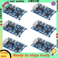 6PCS for  Charging Module with Battery Protection 18650  5V Micro-USB 1A Charge Board for 18650