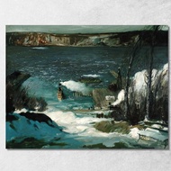 North River George Wesley Bellows gwb37 Canvas Print