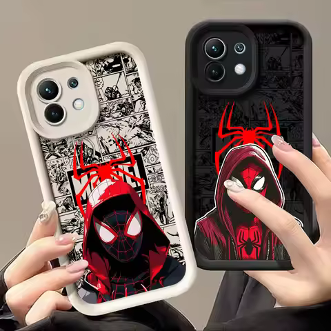 Spiderman Miles Morales Marvel Comics Phone Case for Xiaomi 13T 14T 15 15T Pro 17 Ultra Poco M7 M8 F