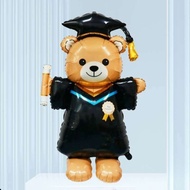 Graduate theme 61 inches Base Stand Graduation Dr. Bear Congrats Grad party aluminum foil balloon