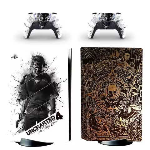 Uncharted 4 PS5 Disc Skin Sticker Decal Cover for Console Controller PS5 Standard Disk Skin Sticker 