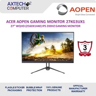 Acer Aopen 27KG3U X1 27'' WQHD 200Hz Gaming Monitor ( HDMI, DP, 3 Yrs Wrty