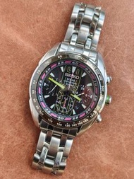 Seiko 光動能計時表(V175, 42mm ,新換充電池 )