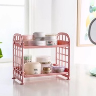Mini Plastic Shelf / Mini 2-Tier Shelf / Mini 2-Tier Table Shelf / Multipurpose Table Shelf