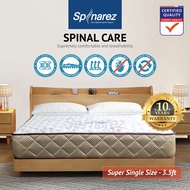 SpinaRez Spinal Care Tilam Mattress 10 inch Euro Top Foam Padding + Coconut Fiber + Foam (King)(Quee