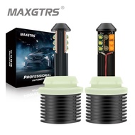 MAXGTRS BA15S S25 1156 7440 3156 3157 W21w PY21W BAU15S P27W P27/7W สองสีชิป LED รถหลอดไฟ LED ด้านหน
