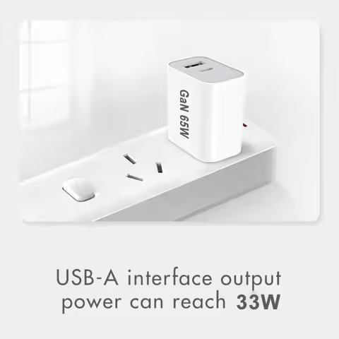 65W Gan Charger New AU EU US UK Plug PD 65W Fast Charger QC 3.0 USB Charger for iPhone 15 14 13 Pro 