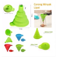 Foldable Silicone Funnel Multipurpose Funnel Oil Soap Funnel