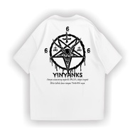 Yinyanks Apparel T-Shirt Satanic 666 White T-Shirt