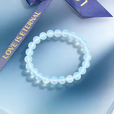 Natural Opal Beads Bracelet 6 8 10mm Vitality Reiki Healing Charm Bracelet Genuine Stone Boho Spirit