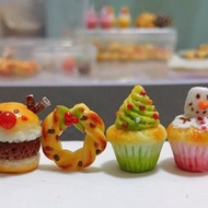 可愛聖誕主題食物925耳環禮物客製Miniature Christmas Earrings