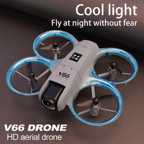 2026New V66 Drone 4K Profession HD Wide Angle Camera WiFi FPVRC Dron Height Keep Helicopter Foldable