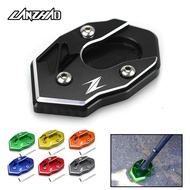 Motorcycle Cnc Kickstand Side Stand Enlarger for KAWASAKI Z1000 Z800 Z900 Z650 Z900RS
