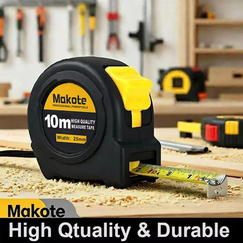 Steel Retractable Measuring Tape Measure by Imperial Inch Metric Scale, 3M/10ft, 5M/16ft, Heavy Duty