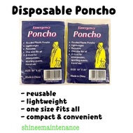 [8pc bundle!] Disposable poncho raincoat