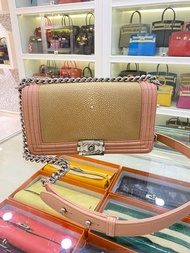 Chanel le boy 限量魔鬼魚皮👒✨現貨2xxxx