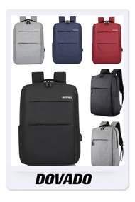 [DOVADO][LOCAL SELLER] Unisex Laptop Backpack USB Charging Port Water Resistant Bag Travel Bag